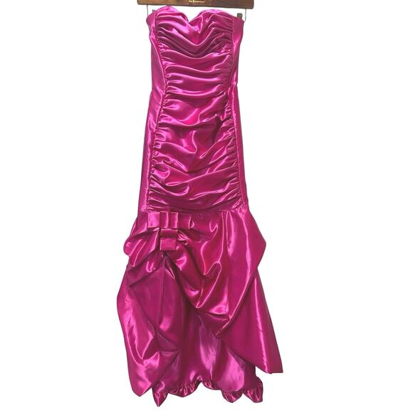 Gunne Sax Barbie Core Pink Satin
Evening Gown SZ 1 Jessica McClintock VTG Formal - Picture 11 of 16